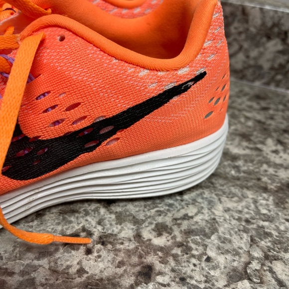 Coral orange Lunarlon Nikes - Picture 5 of 9